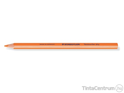 Szövegkiemelő ceruza, háromszögletű, 0,5mm, STAEDTLER "Textsurfer Dry", neon narancs 12db/csomag