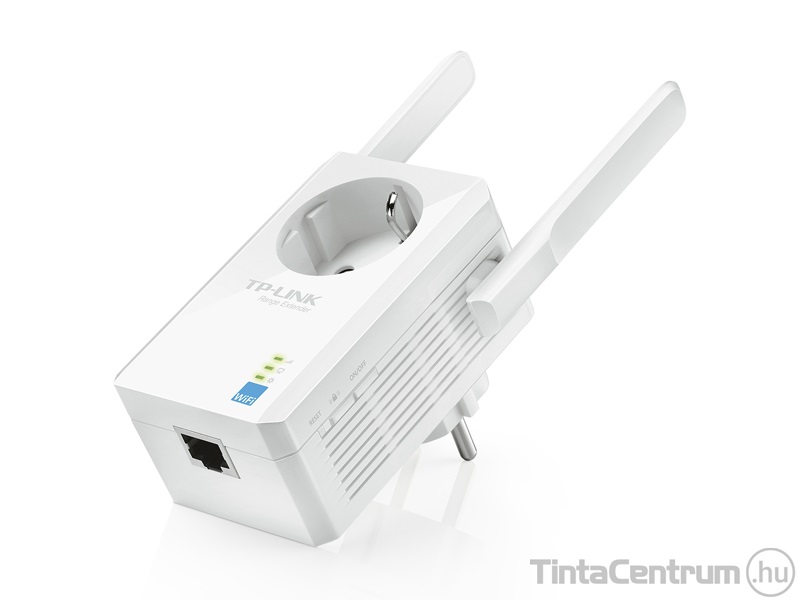 TP-LINK "WA860RE" Wi-Fi jelerősítő, hálózati aljzat, beltéri, 2,4Ghz, 300Mbps