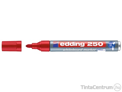 Tábla- és flipchart marker, 1-3mm, kúpos, EDDING "250", piros