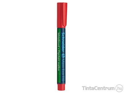 Tábla- és flipchart marker, 1-3mm, kúpos, SCHNEIDER "Maxx Eco 110", piros