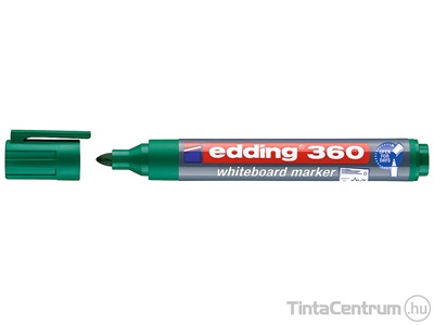 Tábla- és flipchart marker, 1,5-3mm, kúpos, EDDING "360", zöld