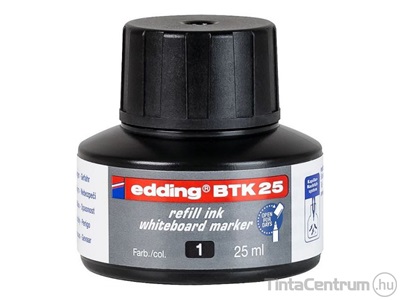 Tábla- és flipchart marker utántöltő, 25ml, EDDING "BTK 25", fekete