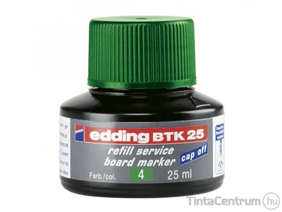 Tábla- és flipchart marker utántöltő, 25ml, EDDING "BTK 25", zöld