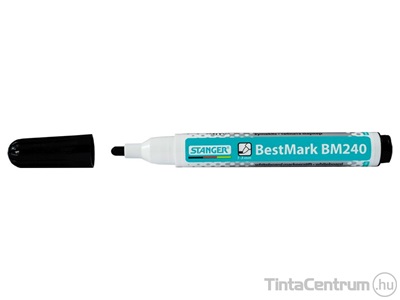 Táblamarker, 1-3mm, kúpos, STANGER "BM240", fekete