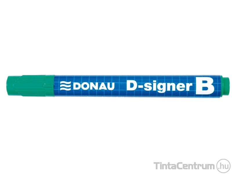 Táblamarker, 2-4mm, kúpos, DONAU "D-signer B", zöld