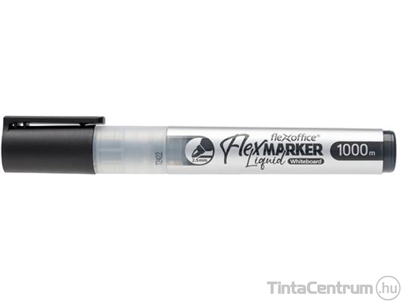 Táblamarker, 2,5mm, kúpos, FLEXOFFICE "WB016", fekete