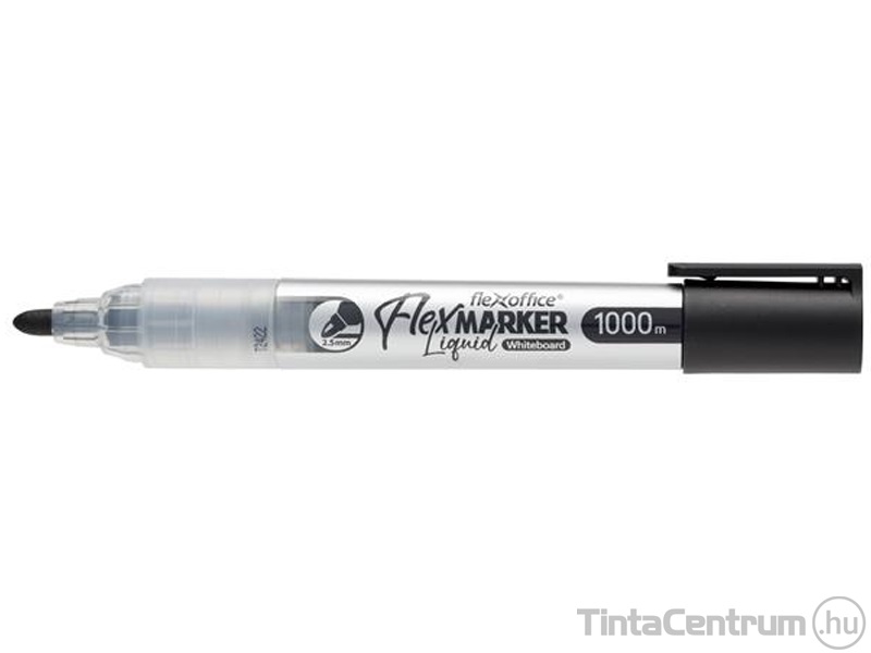 Táblamarker, 2,5mm, kúpos, FLEXOFFICE "WB016", fekete