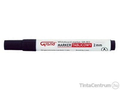 Táblamarker, 2mm, kúpos, GRAND, fekete