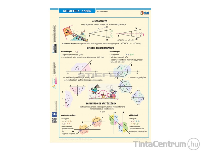 Tanulói munkalap, A4, STIEFEL "Geometria - A szög"