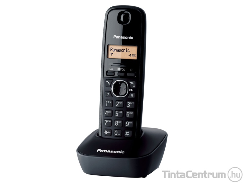 Telefon, vezeték nélküli, PANASONIC "KX-TG1611HGH", szürke