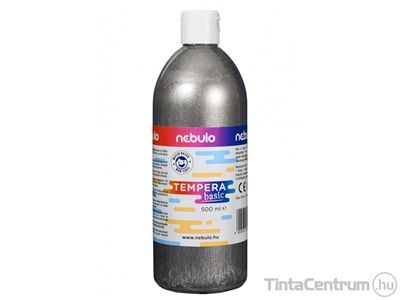 Tempera, 500ml, NEBULO, ezüst