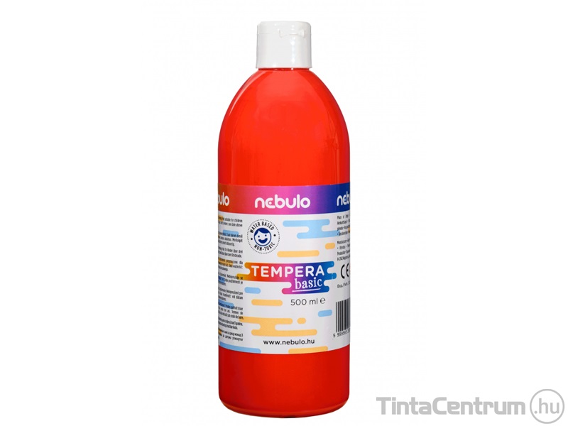 Tempera, 500ml, NEBULO, piros