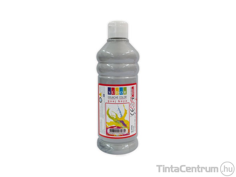 Tempera, 500ml, SÜDOR, metál ezüst