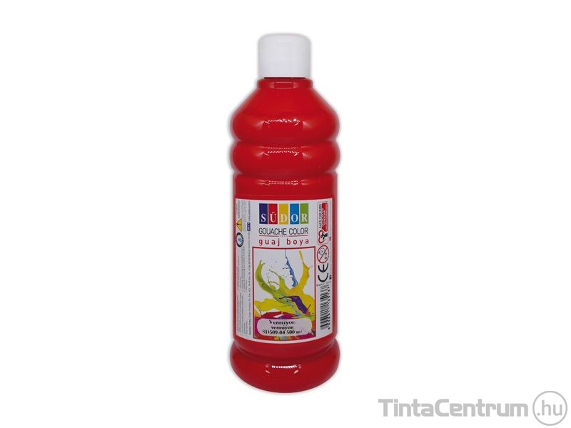 Tempera, 500ml, SÜDOR, piros