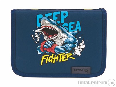 Tolltartó, egyszintes, klapnis, PULSE "Deep Sea Fighter", világoskék-sötétkék