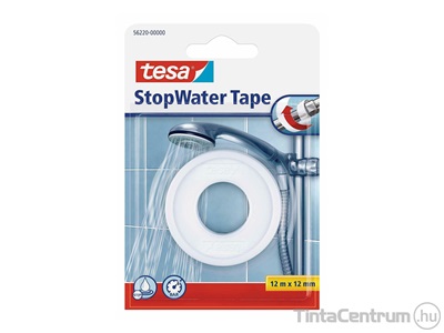 Tömítőszalag, csöpögésre, 12mmx12m, TESA "StopWater Tape", fehér