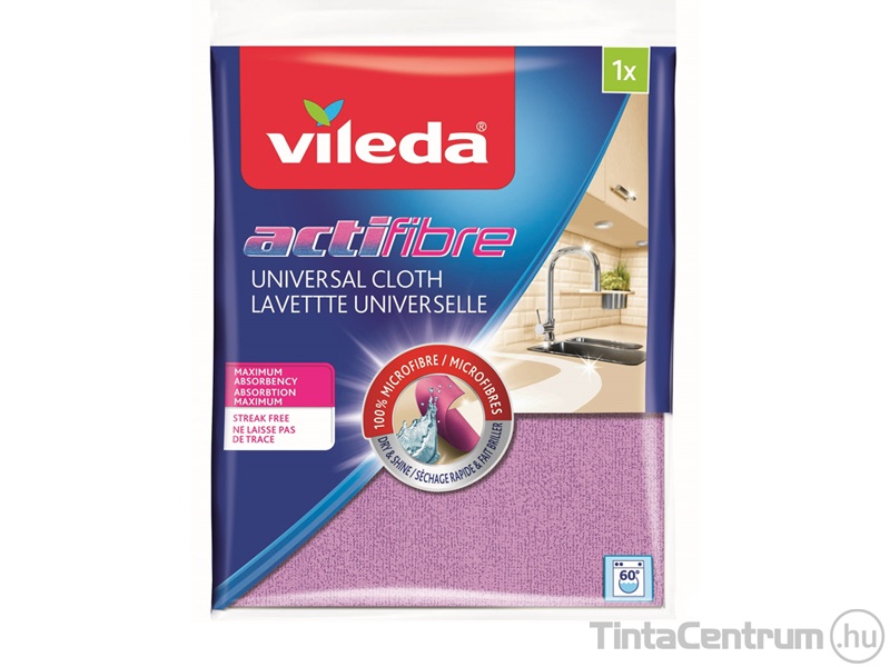 Törlőkendő, mikroszálas, VILEDA "Actifibre"