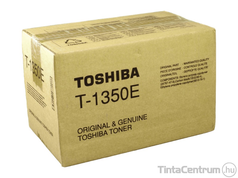 Toshiba T-1350E fekete [4300 oldal] eredeti toner