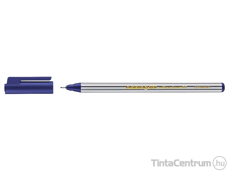 Tűfilc, 0,3mm, EDDING "89 Office Liner", kék