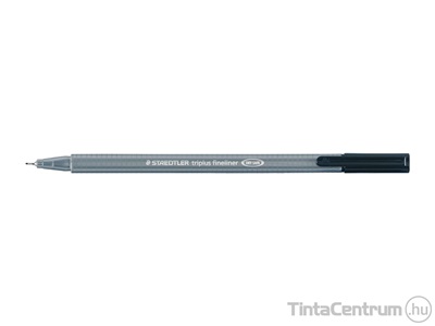 Tűfilc, 0,3mm, STAEDTLER "Triplus", fekete