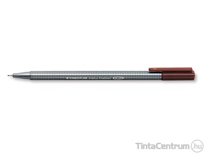 Tűfilc, 0,3mm, STAEDTLER "Triplus", középbarna