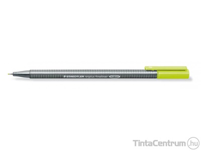 Tűfilc, 0,3mm, STAEDTLER "Triplus", limezöld