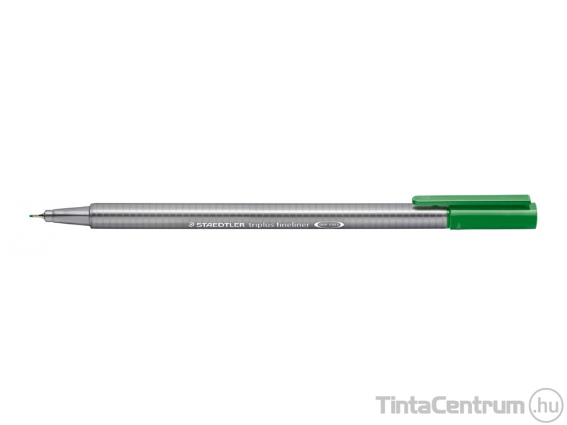 Tűfilc, 0,3mm, STAEDTLER "Triplus", méregzöld