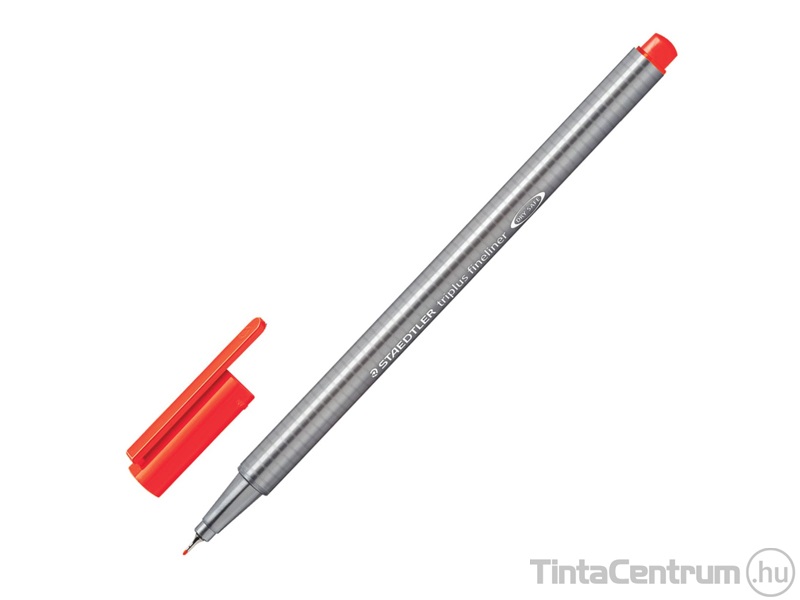 Tűfilc, 0,3mm, STAEDTLER "Triplus", neonpiros