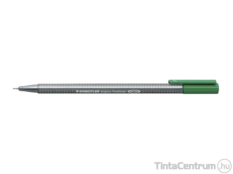 Tűfilc, 0,3mm, STAEDTLER "Triplus", olivazöld