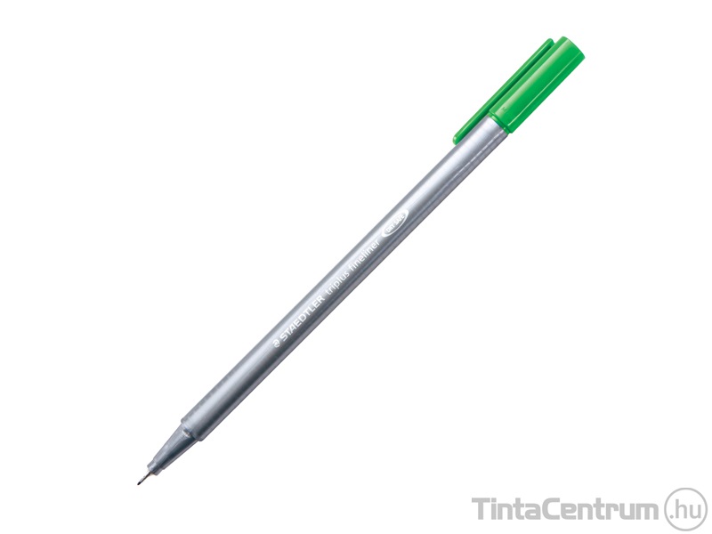 Tűfilc, 0,3mm, STAEDTLER "Triplus", zöld