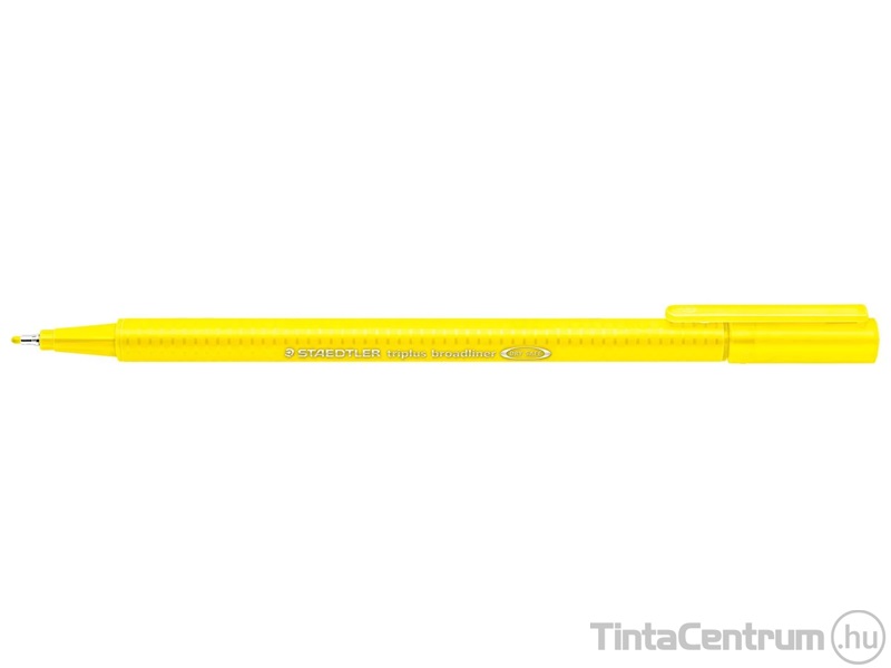 Tűfilc, 0,8mm, STAEDTLER "Triplus", sárga