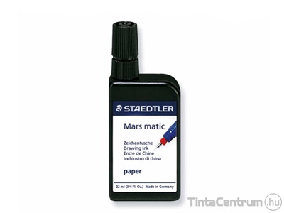 Tustinta, 22ml, STAEDTLER "Mars Matic", fekete