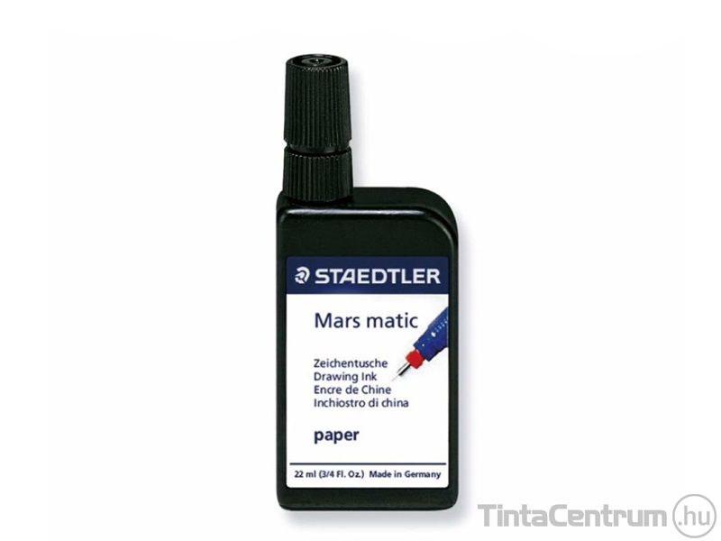 Tustinta, 22ml, STAEDTLER "Mars Matic", fekete