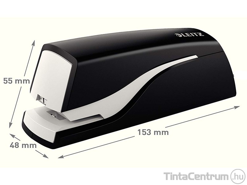 Tűzőgép, elektromos, No.10, 10 lap, LEITZ "Nexxt 5532", fekete