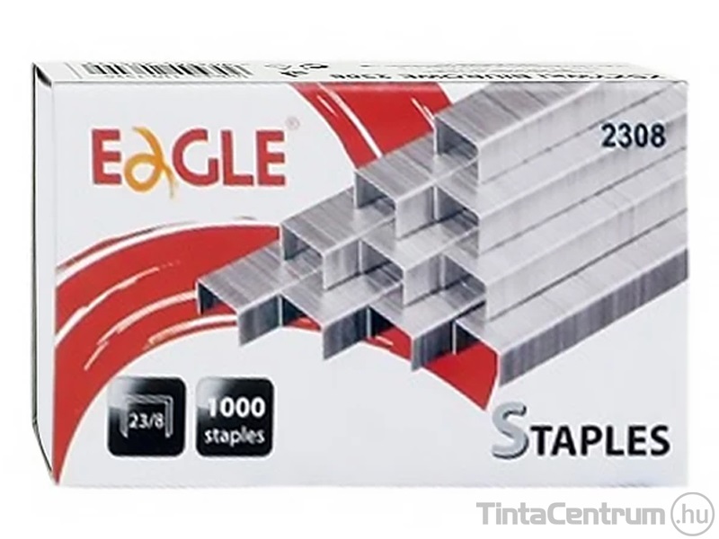 Tűzőkapocs, 23/8, EAGLE, 1000db/doboz