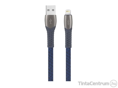 USB kábel, USB - USB-C, 1,2m, RIVACASE "PS6102", kék