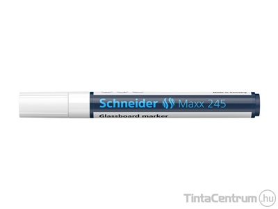 Üvegtábla marker, 1-3mm, SCHNEIDER "Maxx 245", fehér