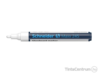 Üvegtábla marker, 1-3mm, SCHNEIDER "Maxx 245", fehér