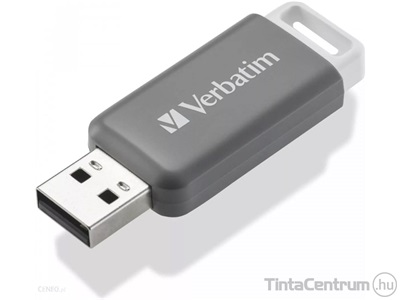 VERBATIM pendrive, 128GB, USB 2.0, "Databar", szürke