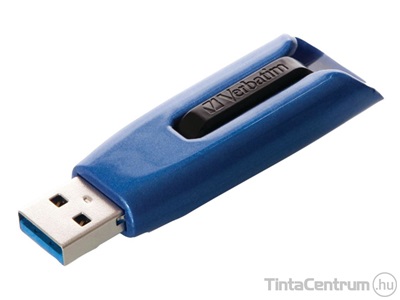 VERBATIM pendrive, 128GB, USB 3.0, "V3 MAX", kék/fekete