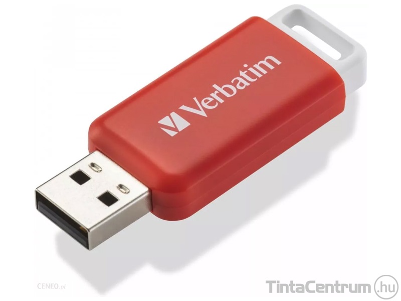 VERBATIM pendrive, 16GB, USB 2.0, "Databar", piros