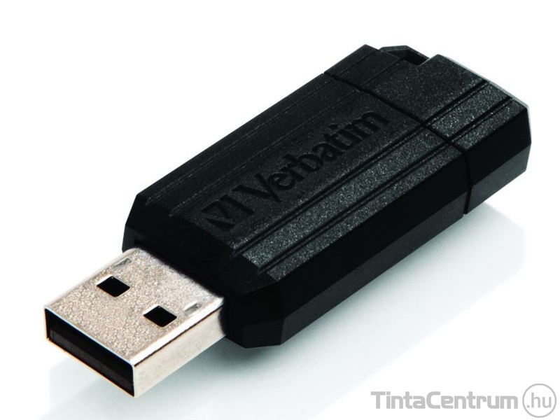 VERBATIM pendrive, 16GB, USB 2.0, "PinStripe", fekete