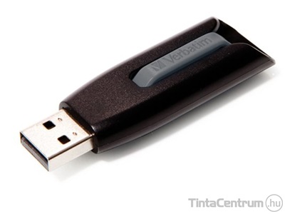 VERBATIM pendrive, 16GB, USB 3.0, "V3", fekete/szürke