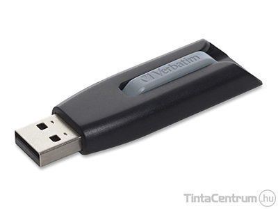 VERBATIM pendrive, 256GB, USB 3.0, "V3", fekete/szürke