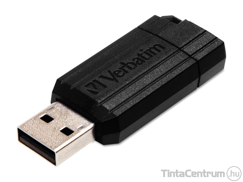 VERBATIM pendrive, 32GB, USB 2.0, "PinStripe", fekete