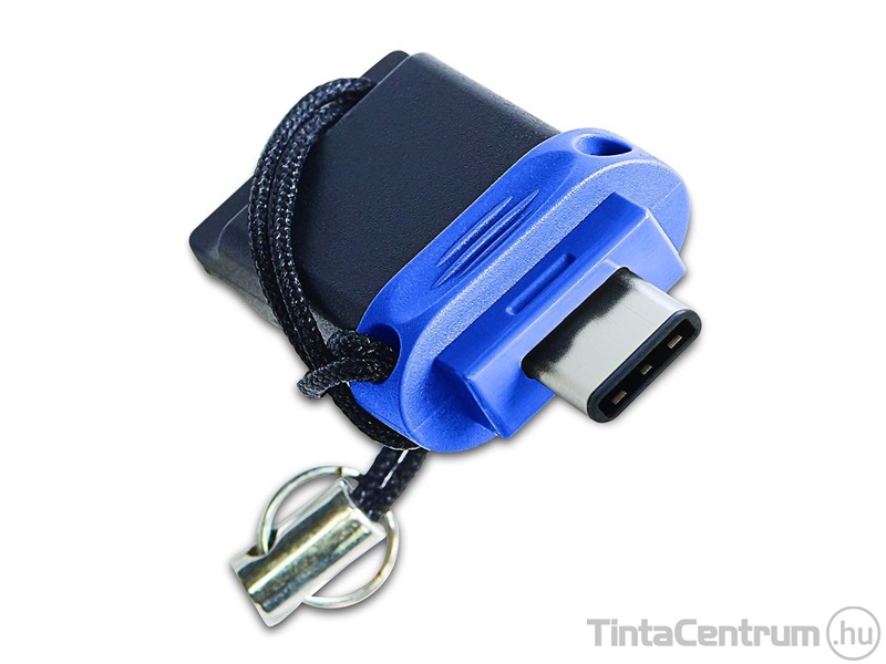 VERBATIM pendrive, 32GB, USB 3.0 + USB-C adapter, "DUAL", kék