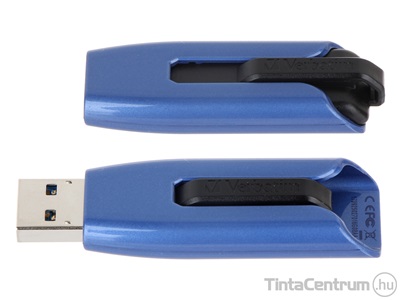 VERBATIM pendrive, 32GB, USB 3.0, "V3 MAX", kék/fekete