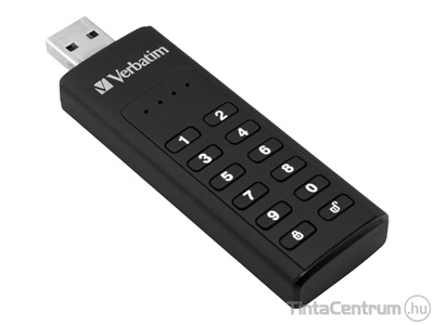 VERBATIM pendrive, 32GB, jelszavas titkosítás, USB 3.0, "Keypad Secure", fekete