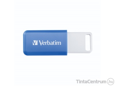 VERBATIM pendrive, 64GB, USB 2.0, "Databar", kék