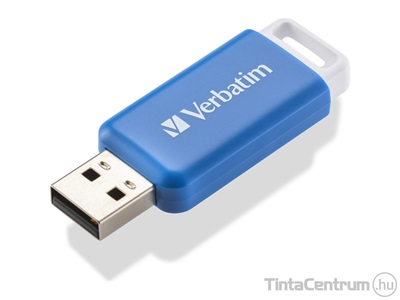 VERBATIM pendrive, 64GB, USB 2.0, "Databar", kék